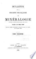 Bulletin de la Société française de minéralogie