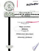 Bulletin de la Société géologique de France