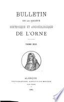 Bulletin de la Société historique et archéologique de l'Orne