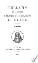 Bulletin de la Société historique et archéologique de lO̕rne