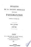 Bulletin de la Société impériale zoologique d'acclimatation
