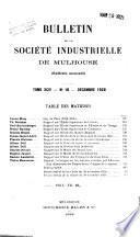 Bulletin de la Société industrielle de Mulhouse