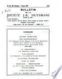 Bulletin de la Société J.-K. Huysmans