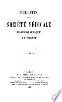 Bulletin de la Société médicale homœopathique de France