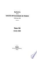 Bulletin de la Société mycologique de France
