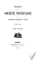 Bulletin de la Société nivernaise des lettres, sciences et arts
