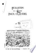 Bulletin de la Société Paul Claudel