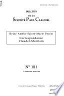 Bulletin de la Société Paul Claudel