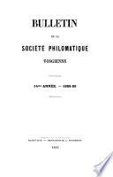 Bulletin de la Société philomatique vosgienne