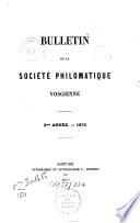Bulletin de la Société Philomatique Vosgienne