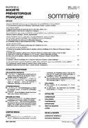 Bulletin de la Société préhistorique française