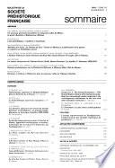 Bulletin de la Société préhistorique française