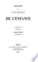 Bulletin de la Société Protectrice de l'Enfance