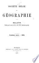 Bulletin de la Société royale belge de géographie