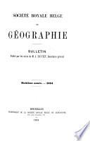 Bulletin de la Société royale belge de géographie