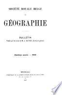 Bulletin de la Société royale belge de géographie