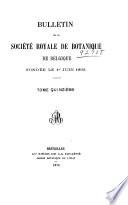 Bulletin de la Société royale de botanique de Belgique