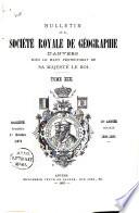 Bulletin de la Société Royale de Géographie d'Anvers