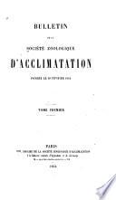 Bulletin de la Société zoologique d'acclimatation