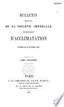 Bulletin de la Société zoologique d'acclimatation