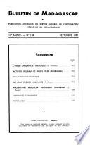 Bulletin de Madagascar
