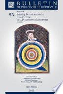Bulletin de philosophie médiévale
