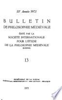 Bulletin de philosophie médiévale