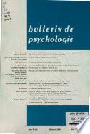 Bulletin de psychologie