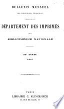 Bulletin des acquisitions étrangères de la Bibliothèque nationale