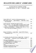 Bulletin des amis d'André Gide