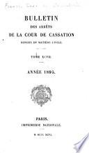 Bulletin des arrêts de la Cour de cassation rendus en matière civile