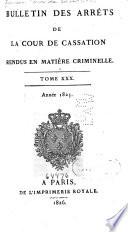 Bulletin des arrêts