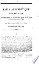 Bulletin des arrêts