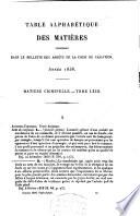 Bulletin des arrêts