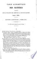 Bulletin des arrêts