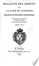 Bulletin des arrêts