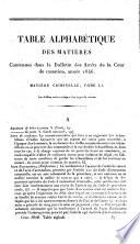Bulletin des arrêts