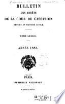 Bulletin des arrêts