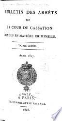 Bulletin des arrêts