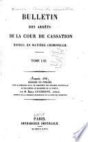 Bulletin des arrêts