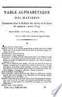 Bulletin des arrêts