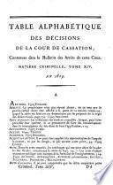 Bulletin des arrêts