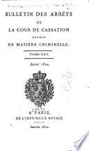Bulletin des arrêts