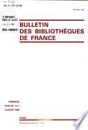 Bulletin des bibliothèques de France