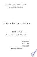 Bulletin des commissions