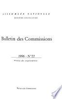 Bulletin des commissions