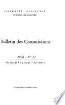 Bulletin des commissions