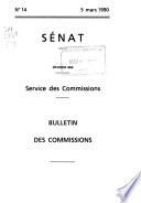 Bulletin des commissions