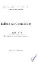 Bulletin des commissions
