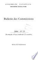 Bulletin des commissions